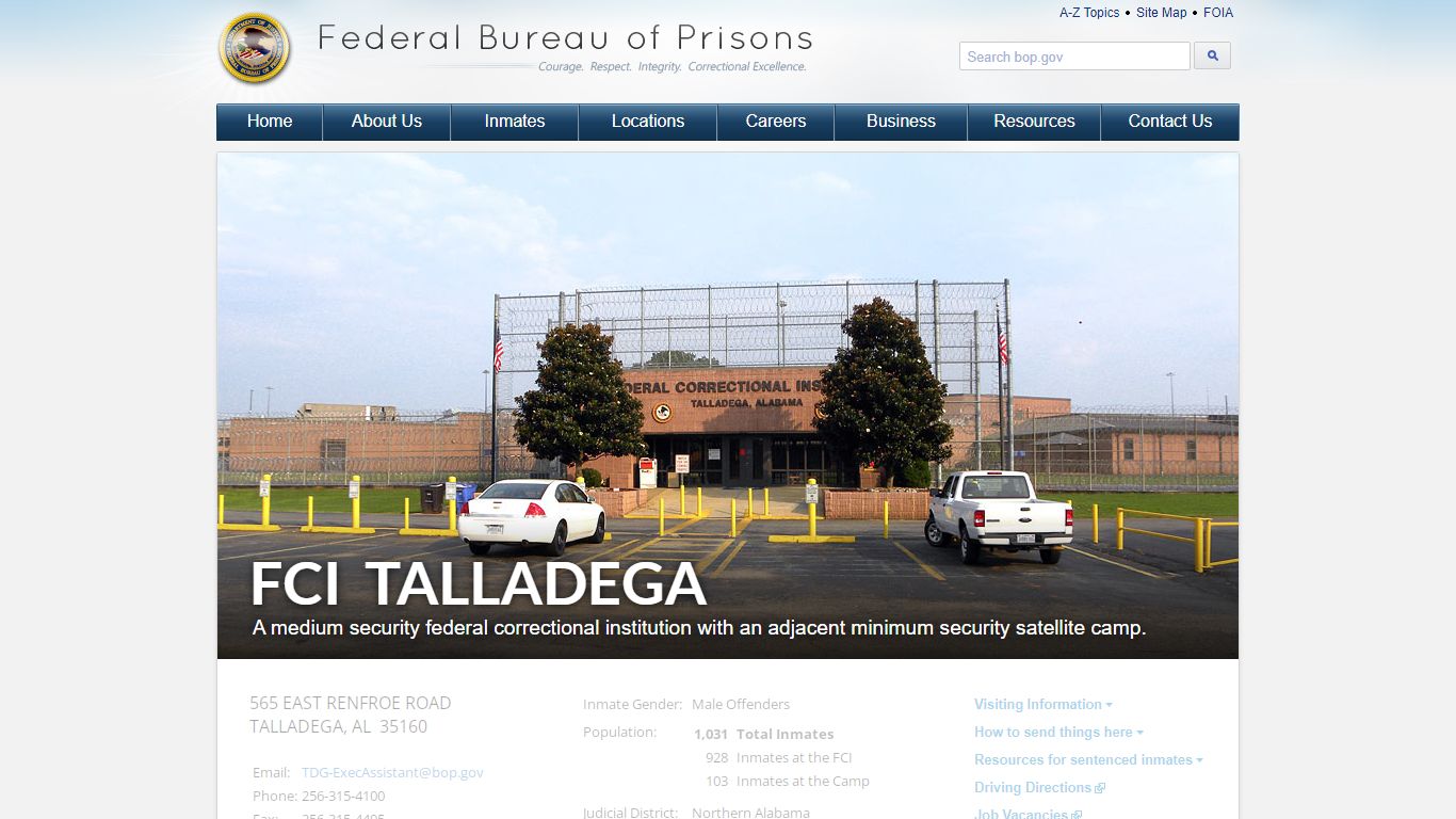 FCI Talladega - Federal Bureau of Prisons